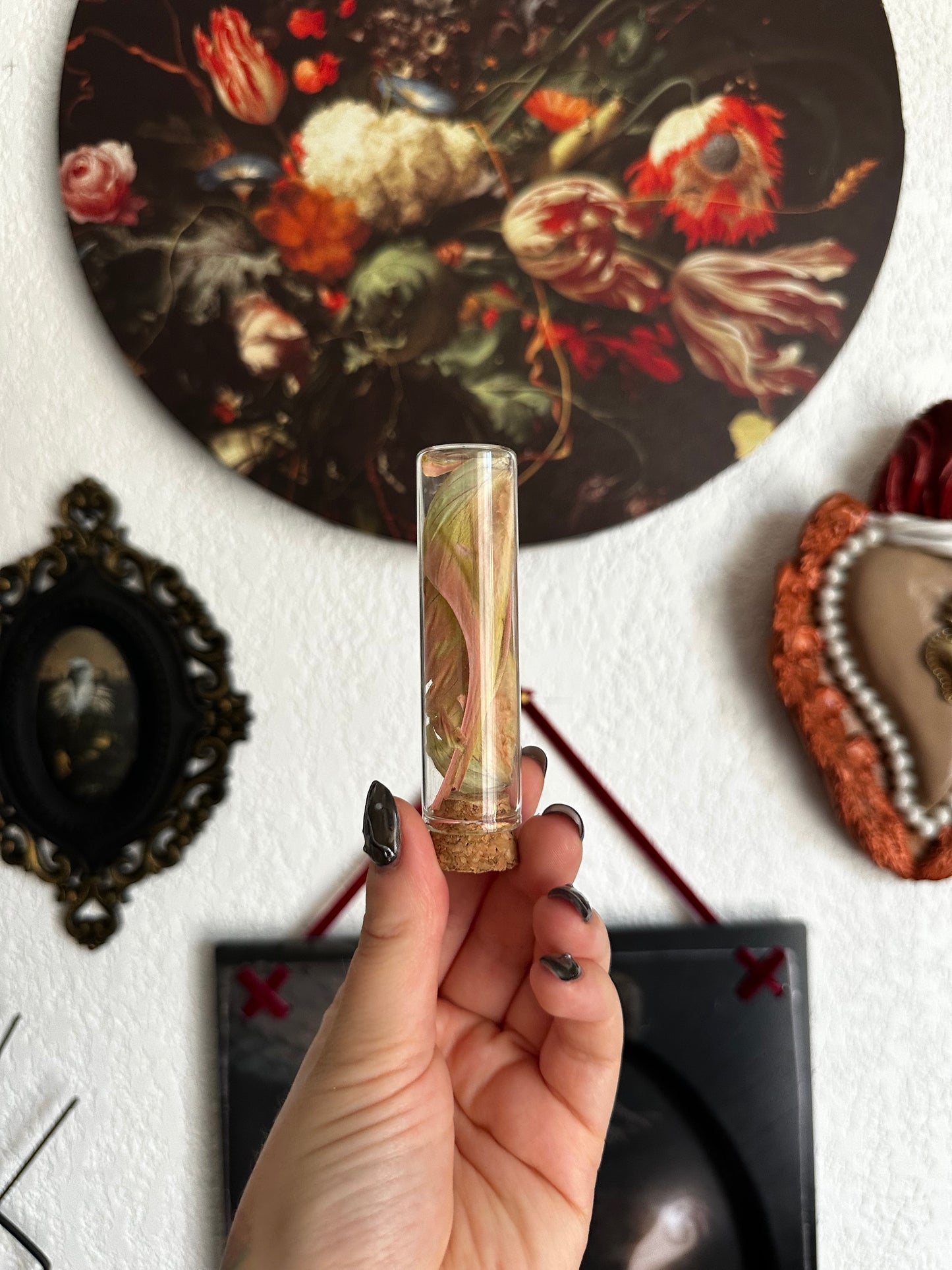 Petites curiosités : mini fioles avec ailes de papillons